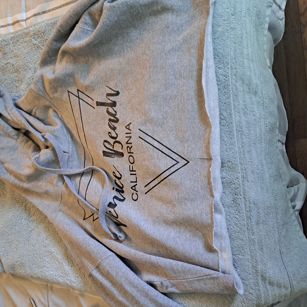 Venice Beach California Gray Hoodie